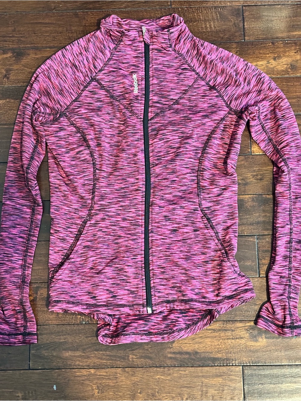 Reebok Pink Zip-Front Athletic Jacket
